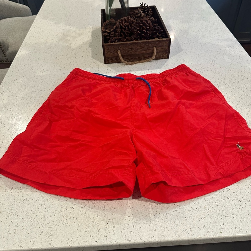 Ralph Lauren Bright Red Athletic Shorts